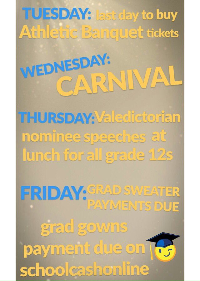 Btw tomorrow is NOT a late start