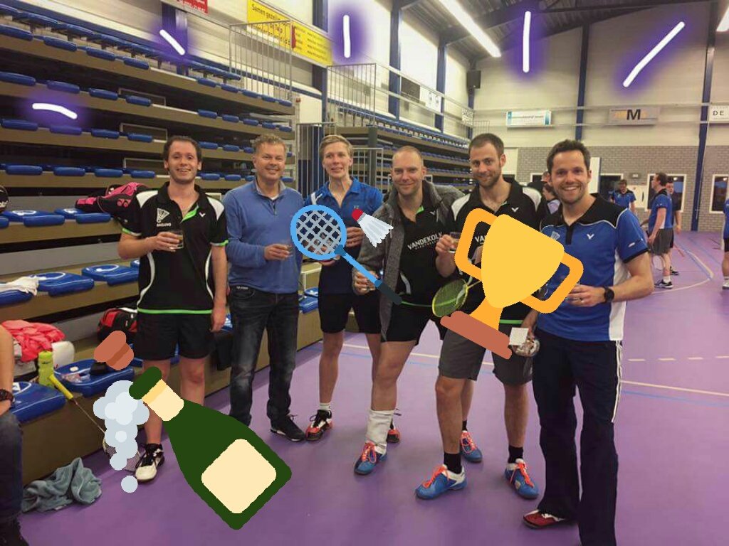 raymond_lempers's tweet photo. Kampioenen!! A-klasse @BacluvoVoorhout #herenteam en #damesteam #badminton https://t.co/CptYDFT8a8