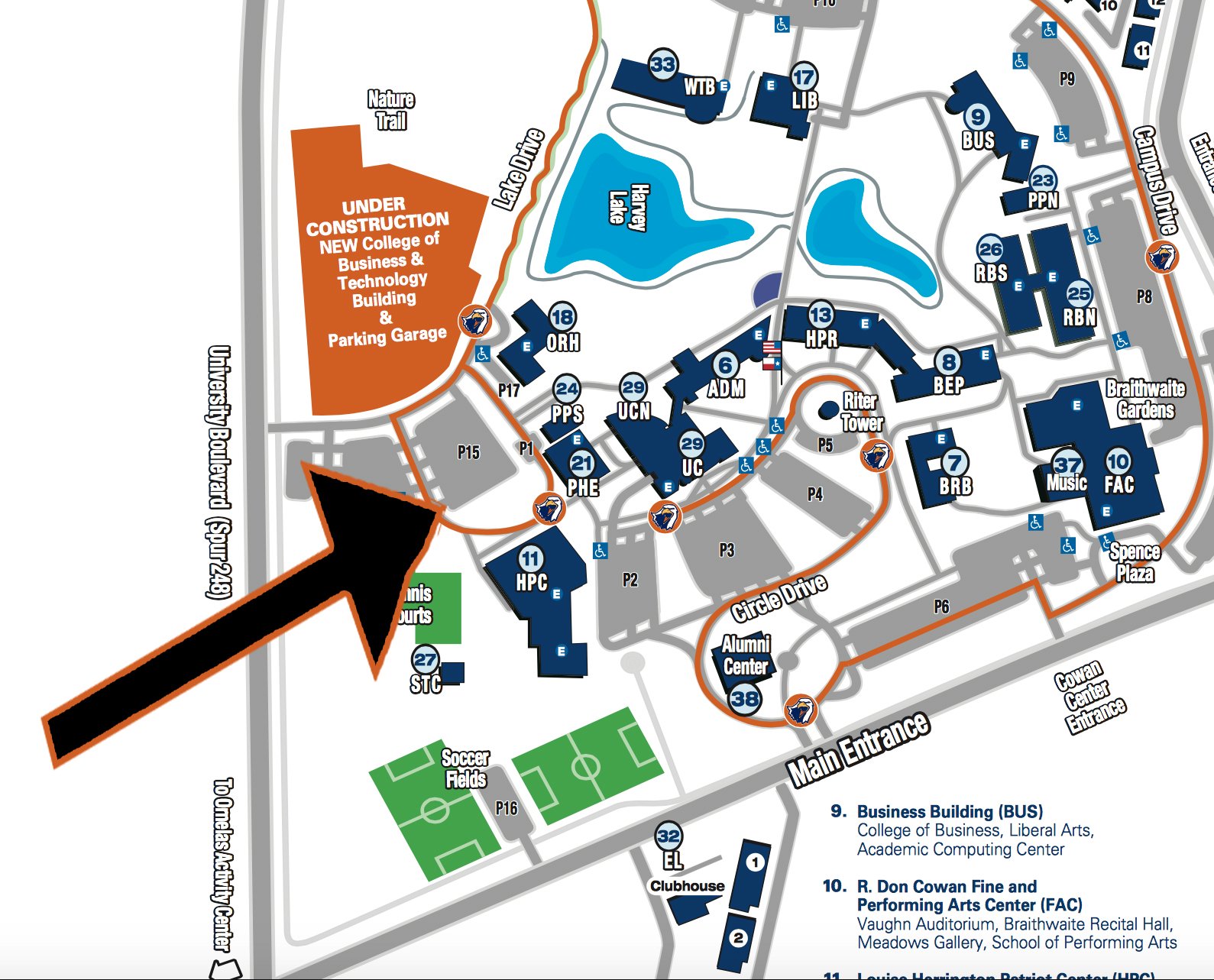 Ut Tyler Campus Map Ut Tyler Patriots On Twitter: "Sendoff Party: Come Show Your Support For  @Patriot_Sb As They Load The Oklahoma City-Bound Bus At 12:30 P.m. On  Tuesday In Parking Lot 15. Https://T.co/Jzg4Brjxwn" / Twitter