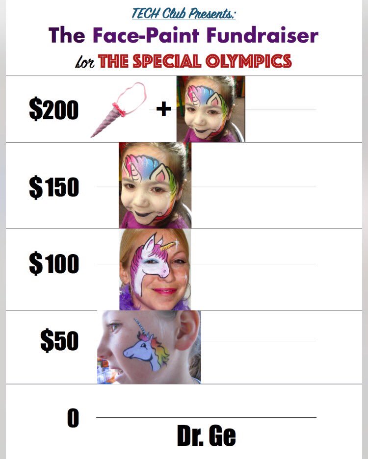 bt_tech_club's tweet photo. donate 💸 by the aux caf to have these teachers face painted ( + possible costumes??? ) 🦋🦄🏀 https://t.co/7BzbEWWGlm