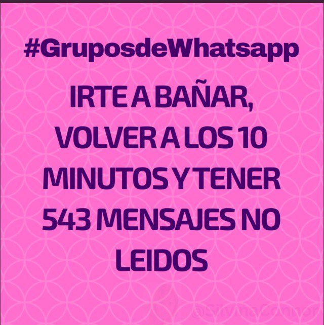 SilvinaConnor's tweet photo. #grupos de #WhatsApp 👏🏻👏🏻😂 #humor https://t.co/fyHGMqSWen