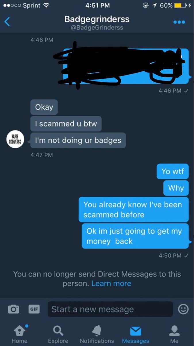 2K_BADGE_PLUG's tweet photo. 🚨 SCAMMER 🚨 @BadgeGrinderss RT SO OTHERS DONT GET SCAMMED! https://t.co/o2OeiAuG4L