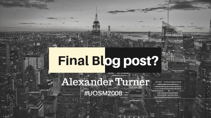 AleexTurneer's tweet photo. Final Blog Post? https://t.co/3DSEOyb6sq https://t.co/ri2ZlUbz0V