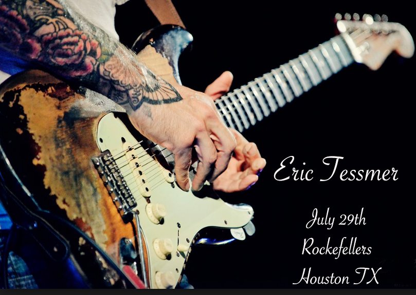 RockefellersHou's tweet photo. #erictessmer #billcarson #rockefellers JULY 29th #guitar @RockefellersHou Tix Only $8 ! https://t.co/kwj2QqTo7q #fender #stratocaster https://t.co/JpoNKWi3Rv