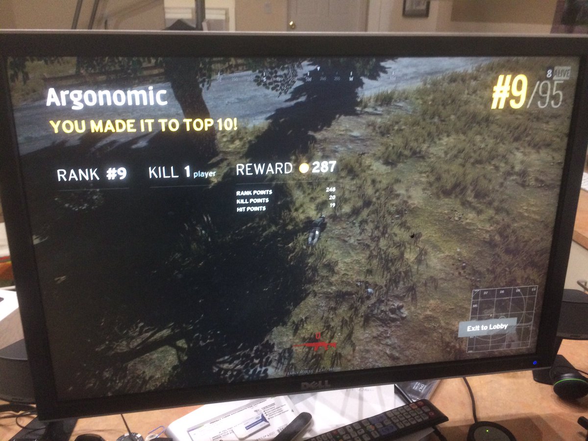 argonomic's tweet image. Made top 10 for the first time! With my one epic kill haha.
