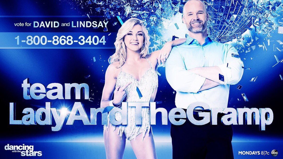 .<a href="/ErinAndrews/">Erin Andrews</a> <a href="/D_Ross3/">David Ross</a> 💙 you guys too! #ladyandthegramp #GoGators