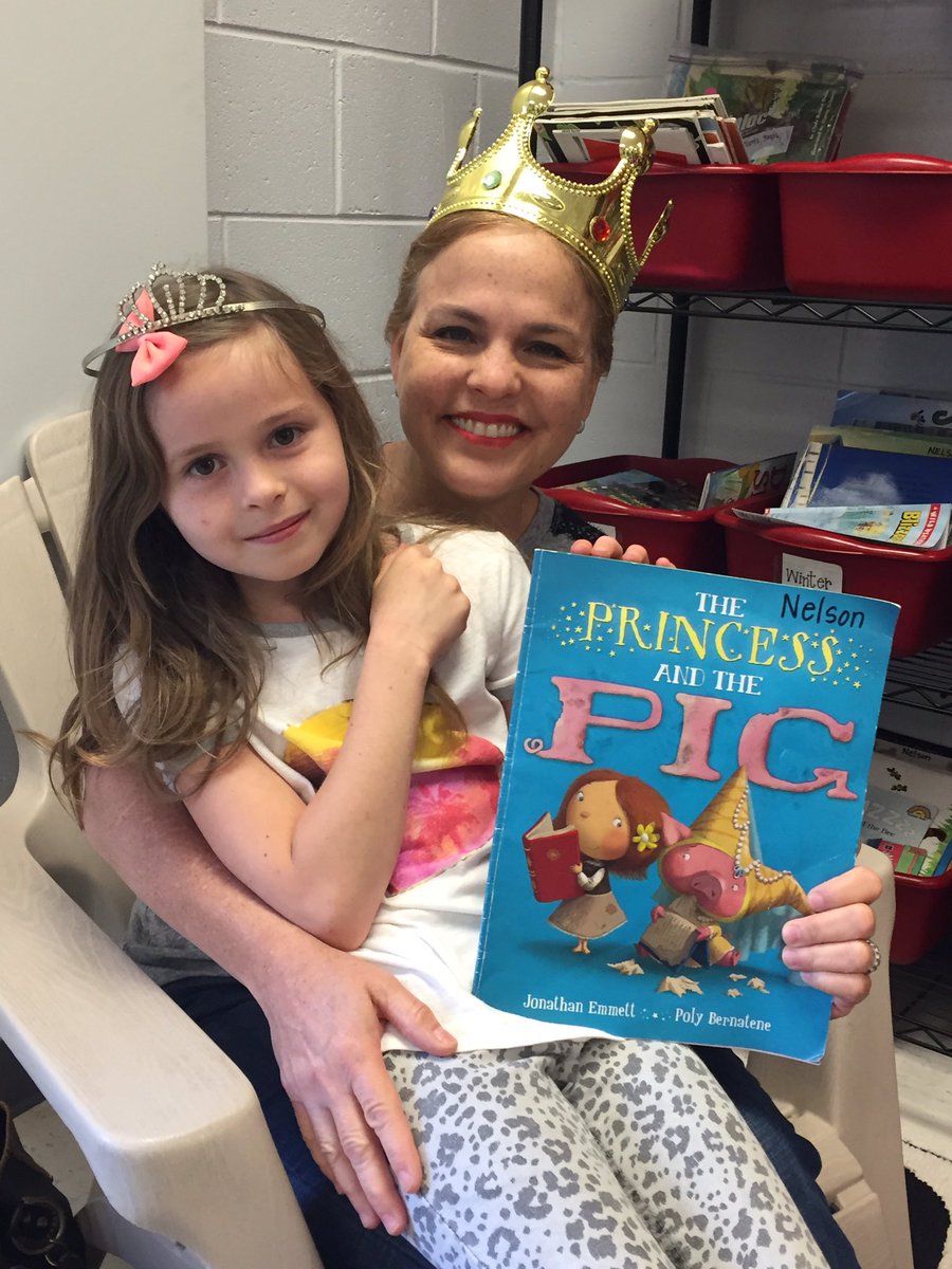 knelsonedu's tweet image. Dr. Wendy Freeland read The Princess and the Pig to Mrs. Nelson's second graders today! #JSU #RoyalReader