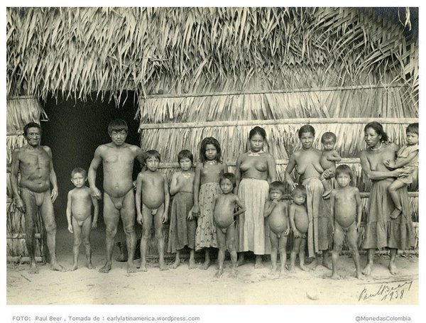 DeepSageApp's tweet photo. Indígenas colombianos en 1938. Foto de Paul Beer #ReconozcoMiHistoria agradecimientos a @MonedasColombia https://t.co/ZZ7wXJpH9W