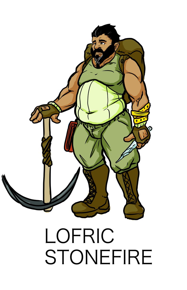 KonaKuma77's tweet image. just a #Abjuration #wizard #miner #dwarf for my cousin's #dungeonsanddragons