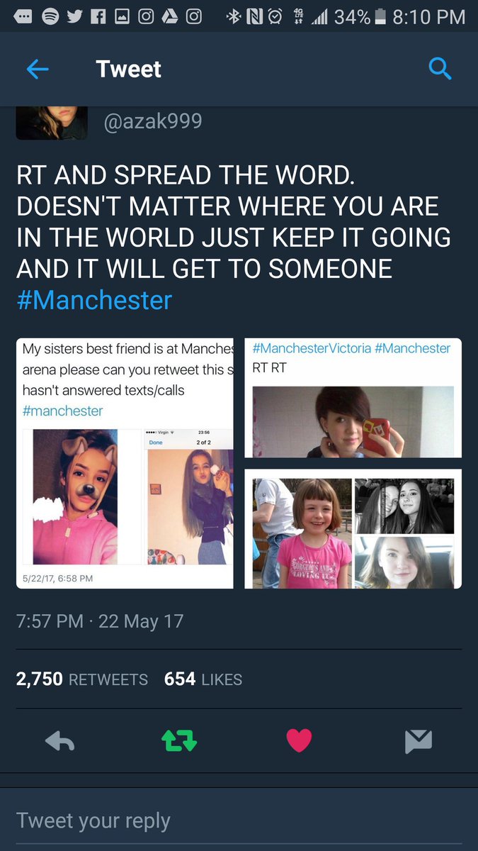 ehnothanku's tweet photo. RT AND HELP THESE PPL FIND THEIR FRIENDS AND FAMILIES #ManchesterArena #Manchester https://t.co/0wOKMRwR8I