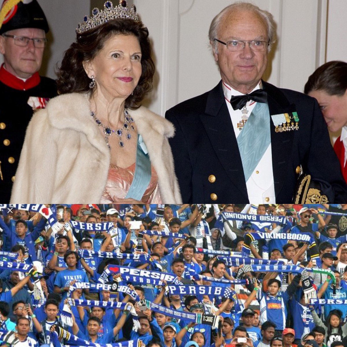 Warga BDG, besok Rabu, Raja Swedia akan mengunjungi BDG. Juga akan dipertemukan dg bobotoh Viking Persib, sbg silaturahmi budaya. Nuhun