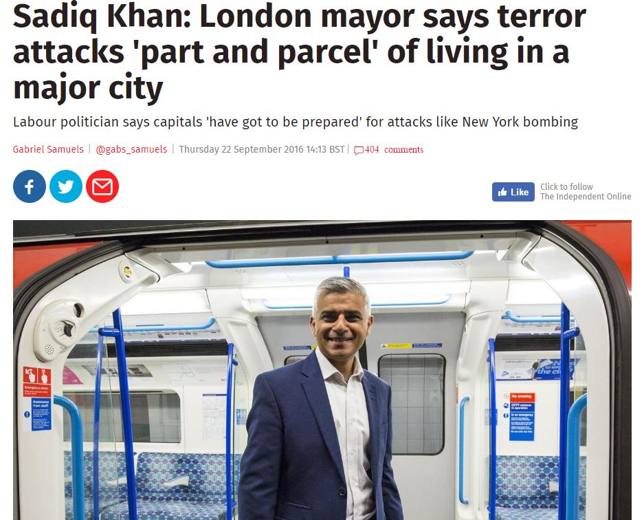 PrisonPlanet's tweet photo. Leaders who tell us to tolerate terrorist attacks should not be in positions of leadership. #Manchester https://t.co/TfkqT6poZF