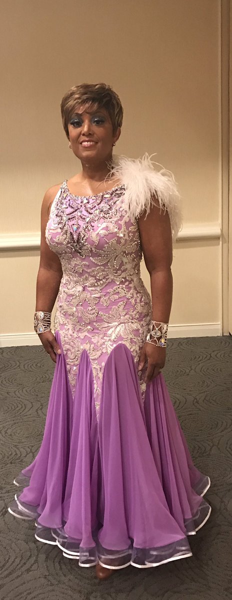SantaMonicaCoP's tweet photo. This #LeNique lilac chiffon w/floral sequins just demanded wearing! It showed up unannounced & bounced the blu & the pink! #sand&seaball '17 https://t.co/8Yf8B1o3tj