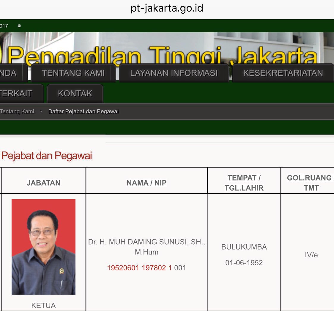 kangdede78's tweet photo. Hakim Agung yg pernah mengatakan  "pemerkosa &amp; yg diperkosa sama2 menikmati" kini jadi Ketua Pengadilan Tinggi DKI.
#riphukumindonesia https://t.co/UaNjQCep3d