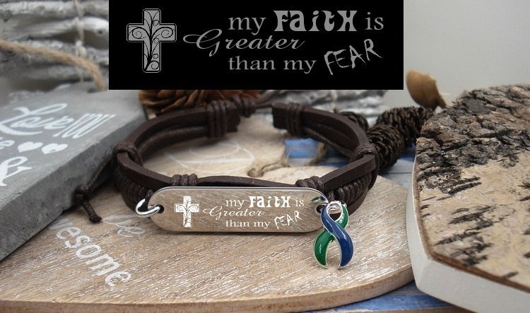 FJJCreations's tweet photo. GB-4 IIH Jewelry Intracranial Hypertension Faith over Fear Leather Bracelet https://t.co/njRGaKM1Bw #FJJC #Iih https://t.co/IEVYIPlNo3