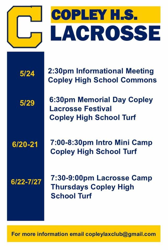 Everyone come try out lacrosse!