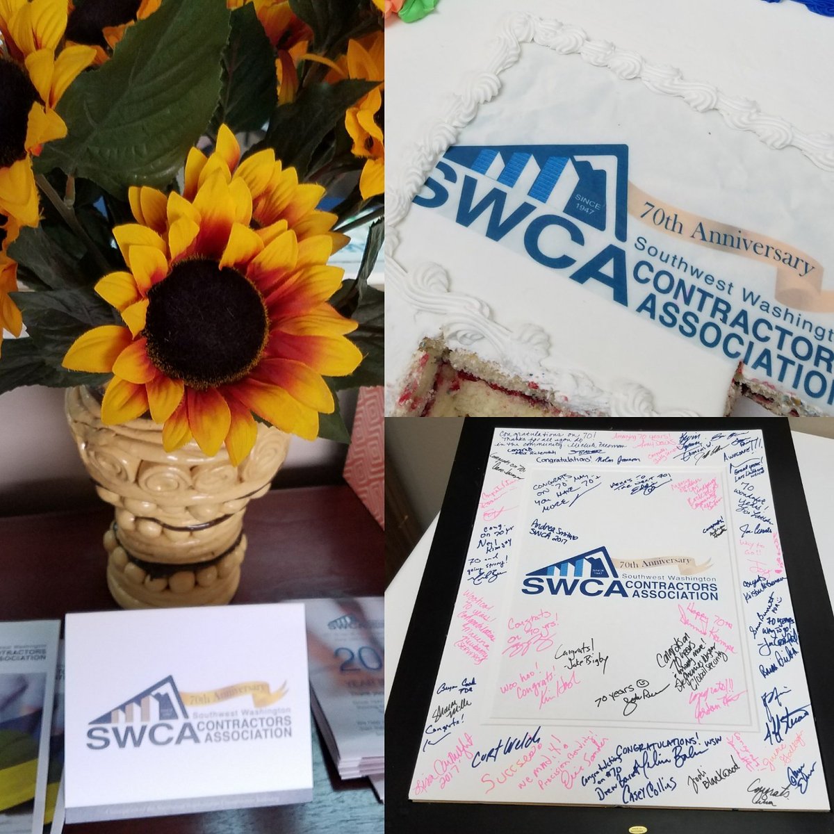 Global4Security's tweet photo. Congrats to @SWContractors for celebrating their 70th Anniversary. #Members #Congrats #VanWA https://t.co/1lzA6codrE