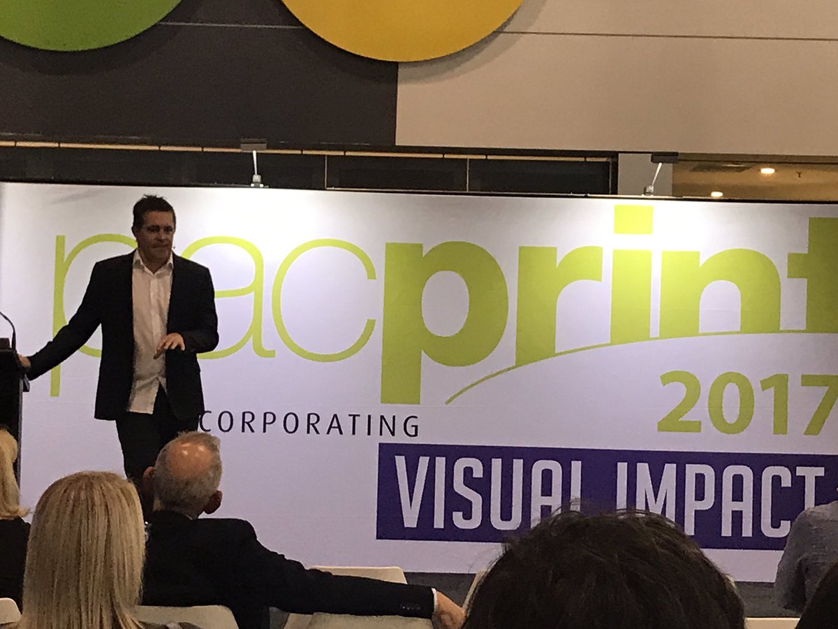 Steve Tighe sharing the secrets of staying ahead of the market <a href="/Pacprint/">Pacprint</a> Forums  #pacprint2017 #print #innovation #Melbourne
