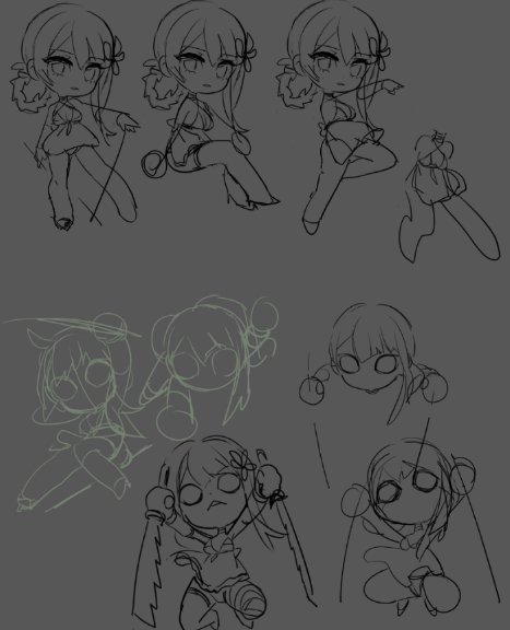 the two pics above were from august or september 2016 or sth,when i finally got around to drawing the new versions i still, agh _(:3 