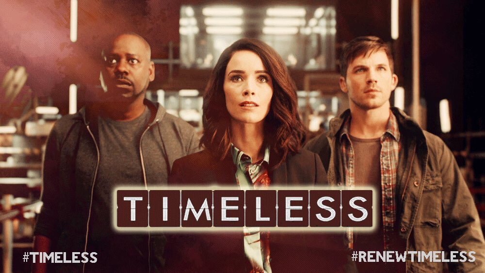 swagging109's tweet image. Now let’s get this TimeTeam Party started! TimelessDays Campaign. #RenewTimeless @nbc @NBCTimeless