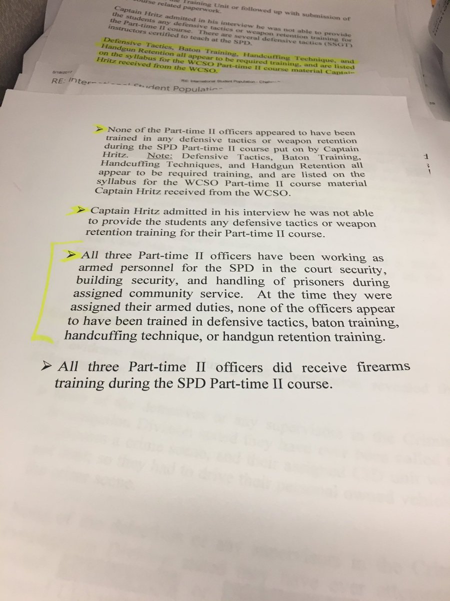 ChellsieParker's tweet photo. LOOK: #SpringdalePD captain sent part-time officers out without defensive tactics training. Just one  part of this large investigation. ⤵️ https://t.co/4LYo9faKBm