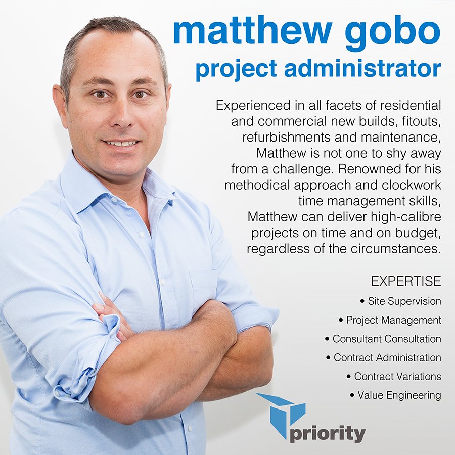 PriorityBuild's tweet photo. MEET THE TEAM. Meet our new PA, Matthew!  Go to https://t.co/YDWd1d4HCw to find out more! #priority #deliveryteam #commercial #meettheteam https://t.co/kNpmm75lcr