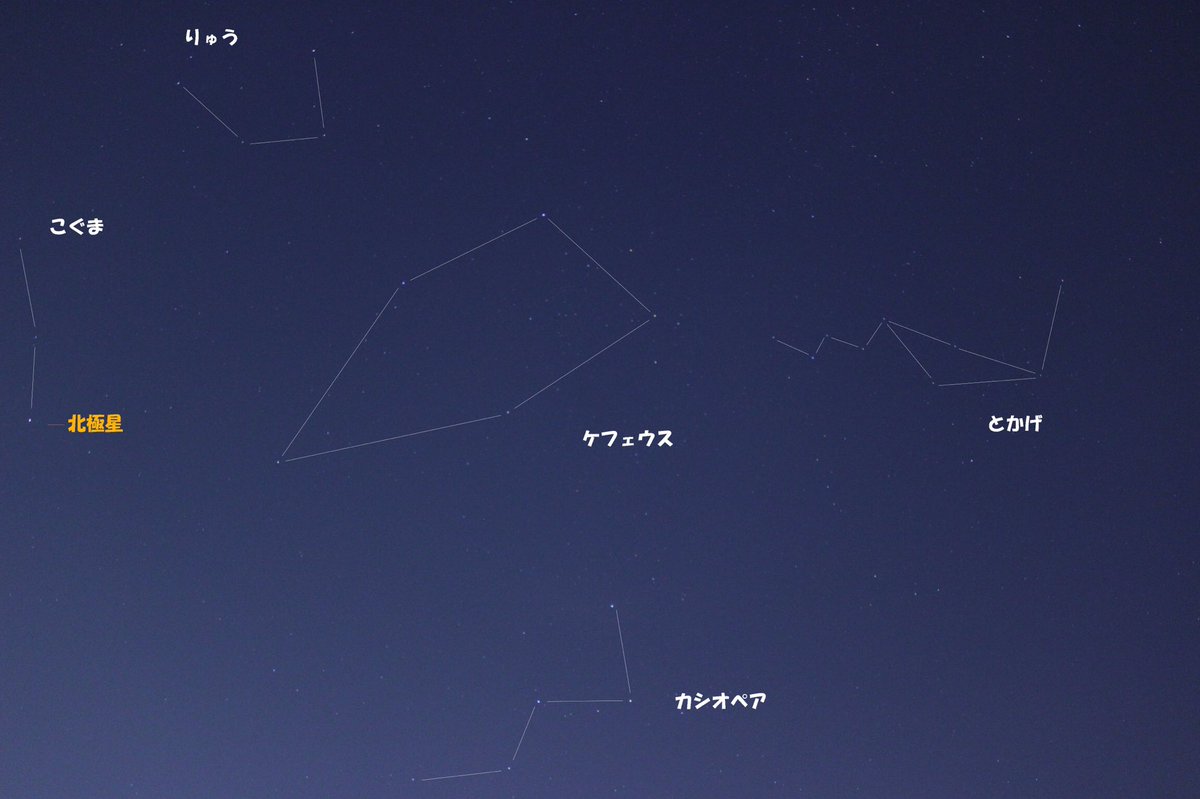 ちえみ 北斗七星とカシオペア座は 北極星の周りをまわっているように見える 周極星 写真に写り嬉しいです ᴗ ちえみ 北斗七星とカシオペア座は 北極星の周りをまわっているように見える 周極星 写真に写り嬉しいです ᴗ
