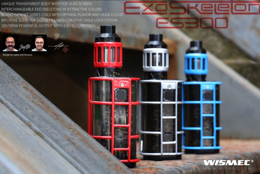 WismecGlobal's tweet photo. [Launching News]🎉🎉
We are glad to introduce you a new kit: EXO SKELETON ES300 Battery with KAGE Atomizer.
https://t.co/naUWWbENhk https://t.co/3KWljK2AFO