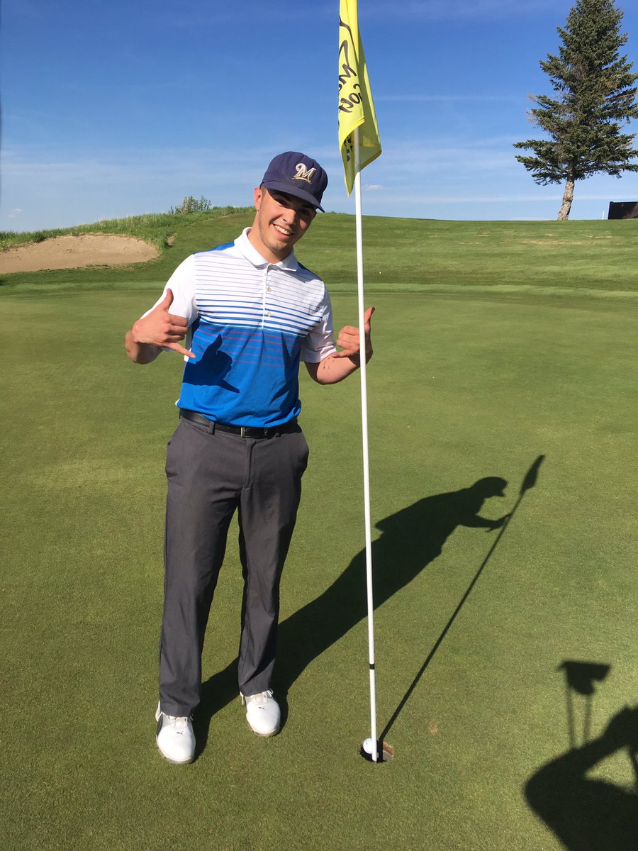 magrathgolf's tweet photo. @Briggsy_Wiggsy closes out #MayLong2017 with and Eagle on #10 @magrathgolf from 105 yards #briggsiemagic https://t.co/Wx8vsJ6Kuz