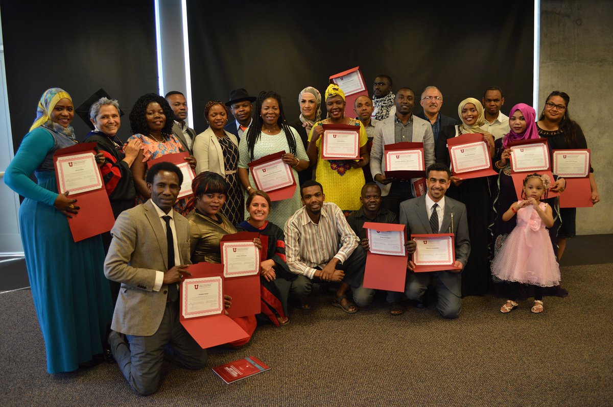 USocialWork's tweet photo. Congrats to our 2017 Case Management Certificate grads, almost all of whom have refugee backgrounds! #UtahGrad17 https://t.co/fKSkEhT5jN