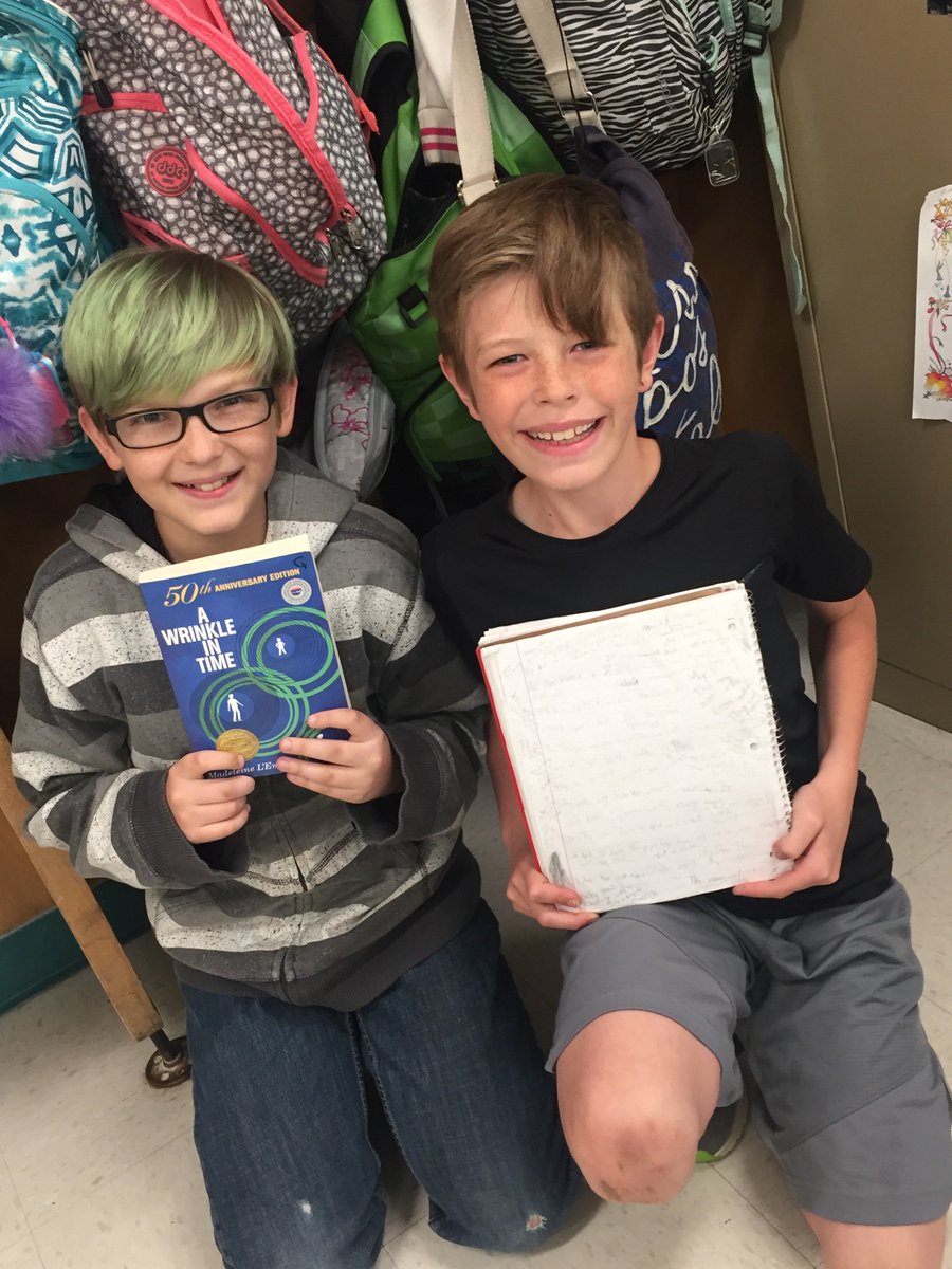 Ms_SJahns's tweet photo. Their love of reading and excitement for bookclub. Proud teacher ! We love the new fantasy book club unit#5thgrade #bookclub @TCRWP https://t.co/hd4kRnXtwr