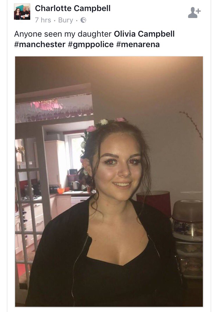 lucolocations's tweet image. If anyone has any information please let Olivia's mum know...Please SHARE!! Emergency Number: 0161 856 9400 #Manchester #manchesterareana