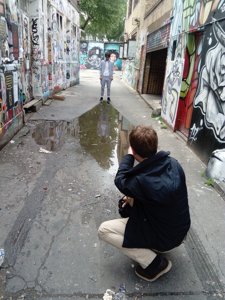 elsonmedia's tweet image. #@JackBAnderson reflecting on a #Held photoshoot with @reportography Two weeks till curtain up!