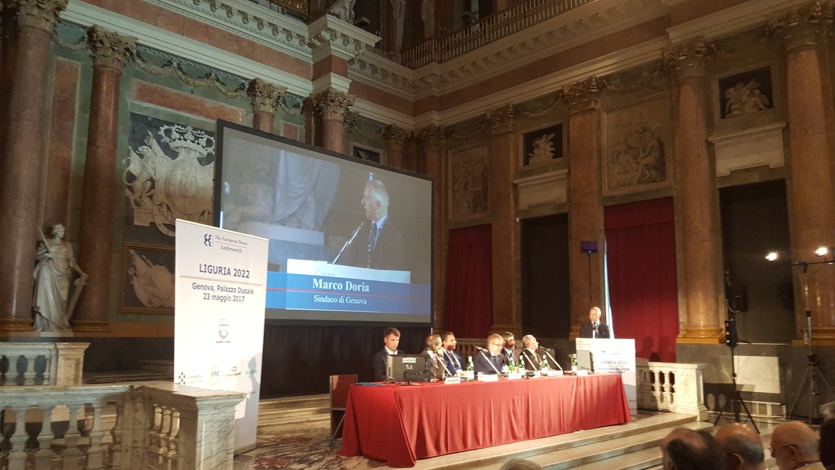 Ambrosetti_'s tweet photo. #Liguria2022 apre i lavori #MarcoDoria Sindaco @ComunediGenova "Dobbiamo puntare sulla qualità come fattore competitivo" https://t.co/NIrk6cXpUP
