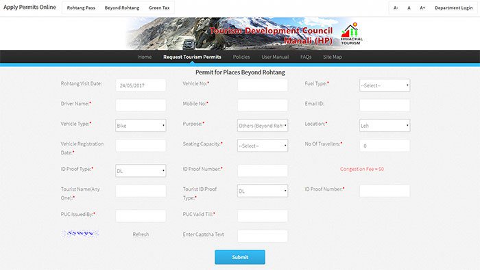 LadakhExpert's tweet photo. Permit for crossing Rohtang, now available online! https://t.co/zDjlczq7fL https://t.co/EkDgSEePta