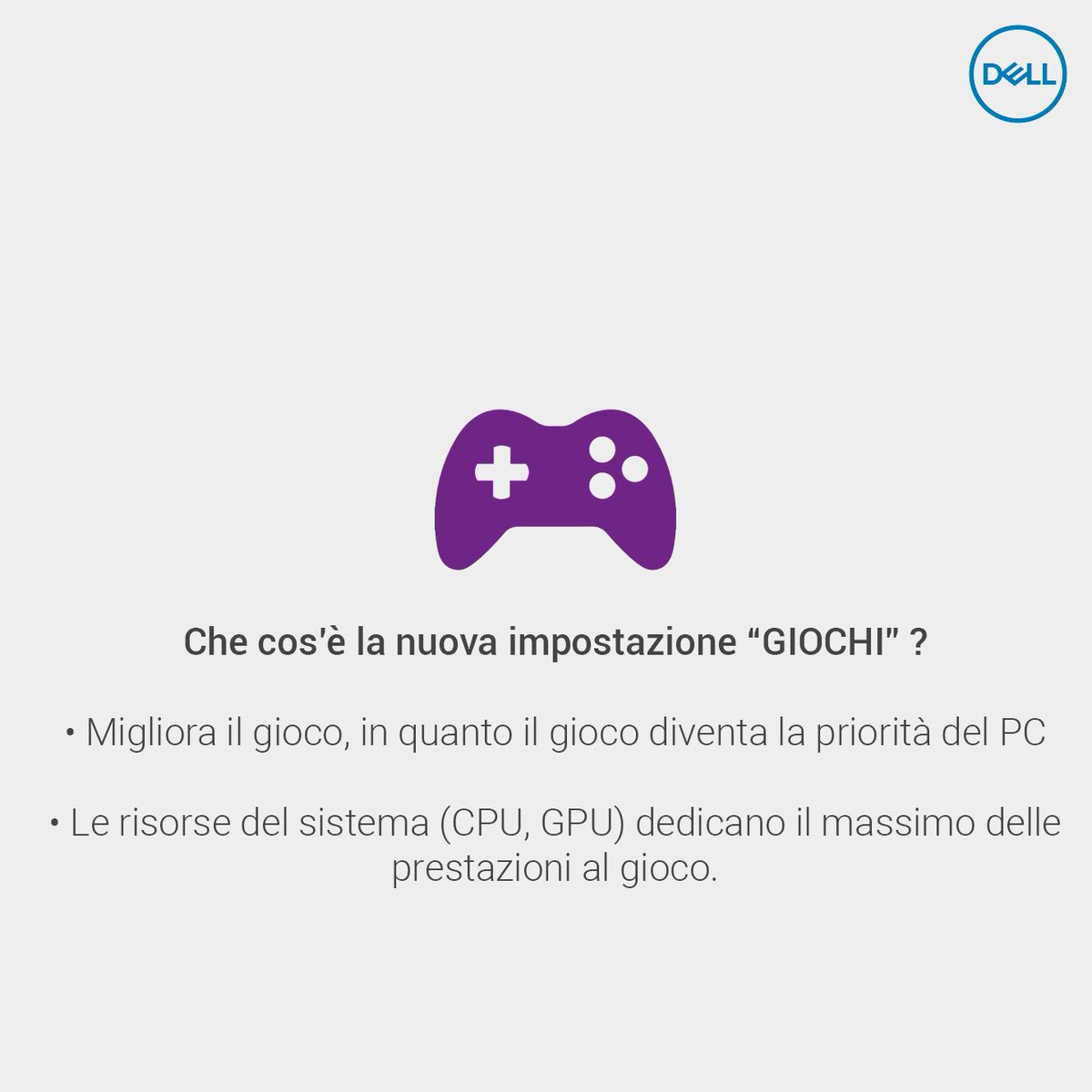 DellAiuta's tweet image. Avete già provato la modalità Giochi di #WindowsCreator? Se si, cosa ne pensate?
Per attivarla seguite le indicazioni e fateci sapere! 😉🎮
