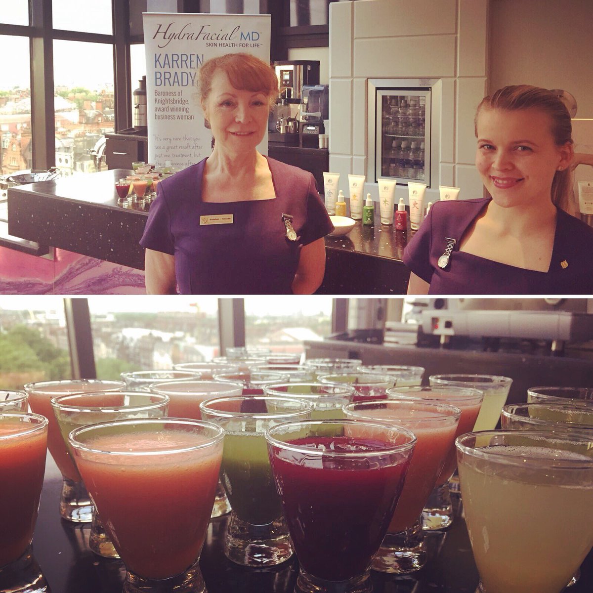 PeakHealthClub's tweet photo. Don't forget to pop by The Club Room this morning for #skincare tips &amp; samples from experts Siobhan and Tiia #hydrafacial #phyto5 #skeyndor https://t.co/2IYNLsumn2
