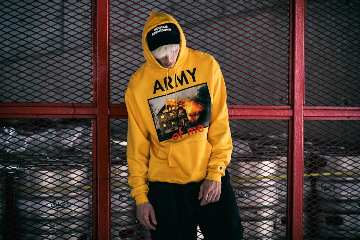 pleasures yellow hoodie