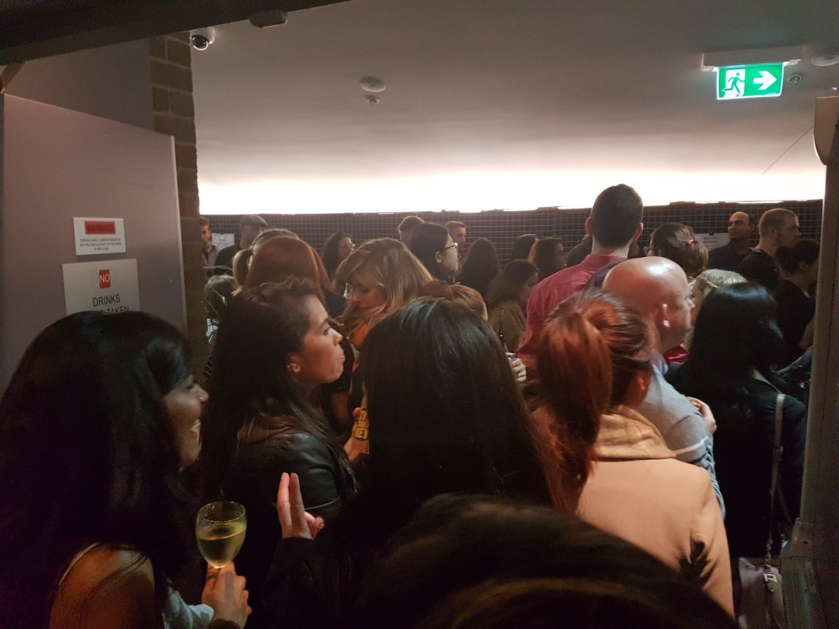 HaymarketHQ's tweet photo. Huge crowd awaiting start of @TEDxHaymarket Salon #fostering businesses of #tomorrow https://t.co/drb30oTWCD