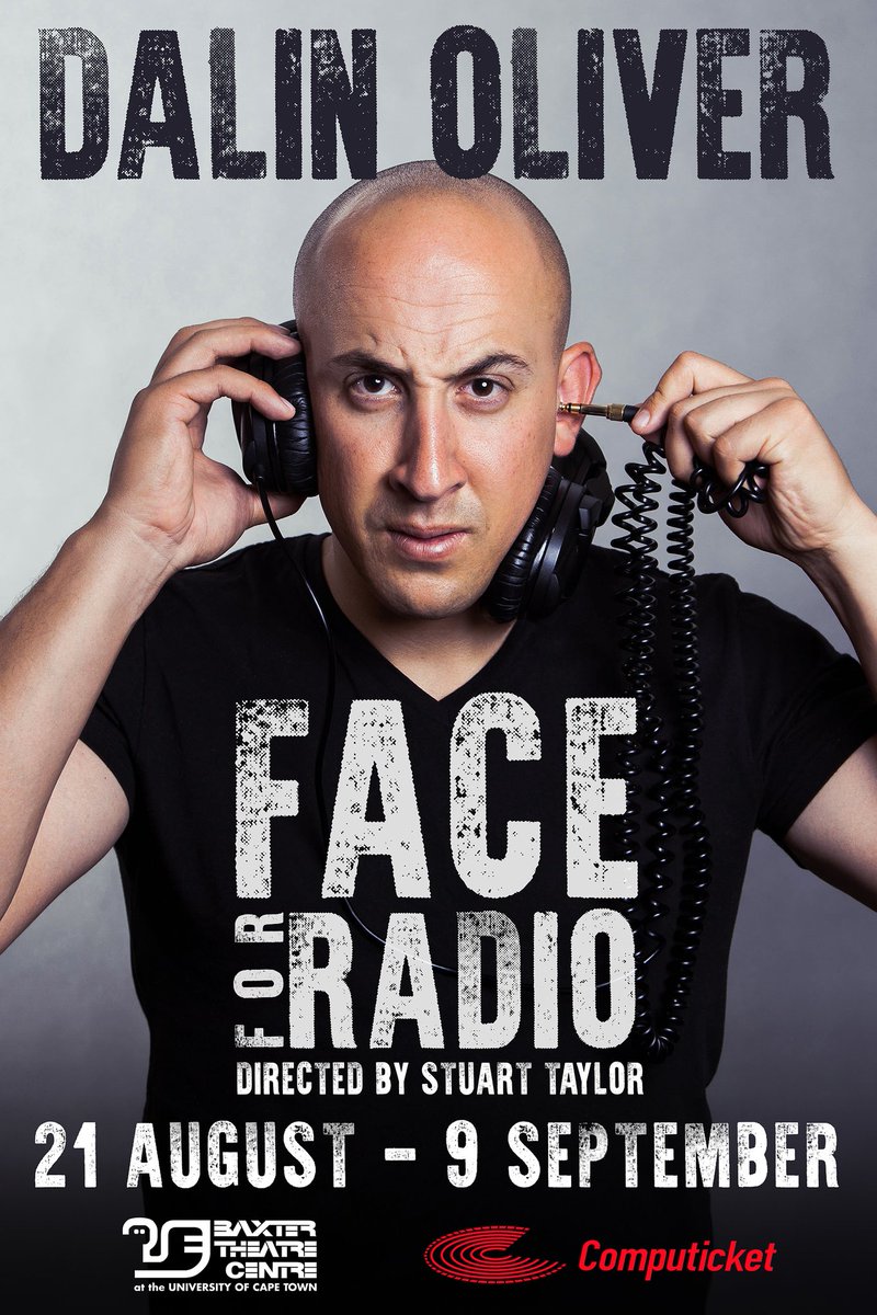 Ticket sales are officially open
22Aug-9 Sept <a href="/BaxterTheatre/">Baxter Theatre</a>
New one man show Face For Radio
Bookings <a href="/Computicket/">Computicket</a> 
Thanks for the support
