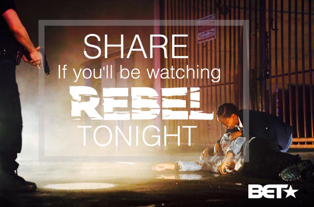 Bet u jump out ur seat watching <a href="/RebelOnBET/">#REBELonBET Official</a> finale @ 10pm. Tell ur peeps, blast us on twitter <a href="/Rebel_Writers/">RebelWriters</a> &amp; watch!