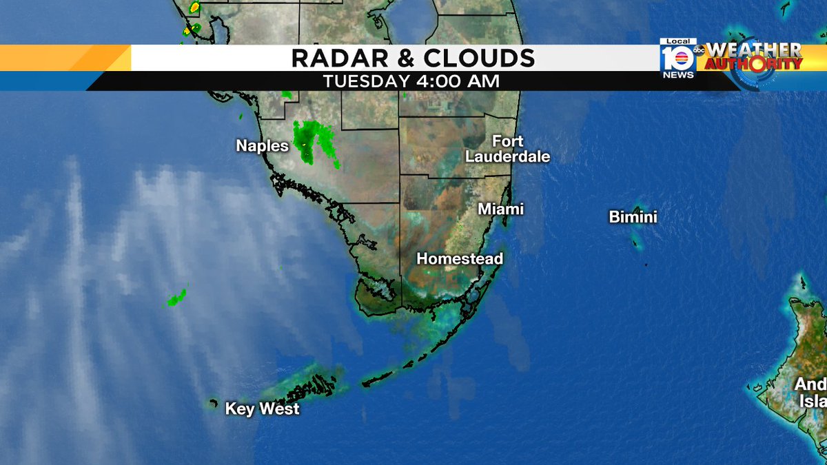 Morning while SFLO is waking up dry we could see some afternoon storms. Better chance of rain by Wed and Thurs. https://t.co/Ul9HHZtiUp