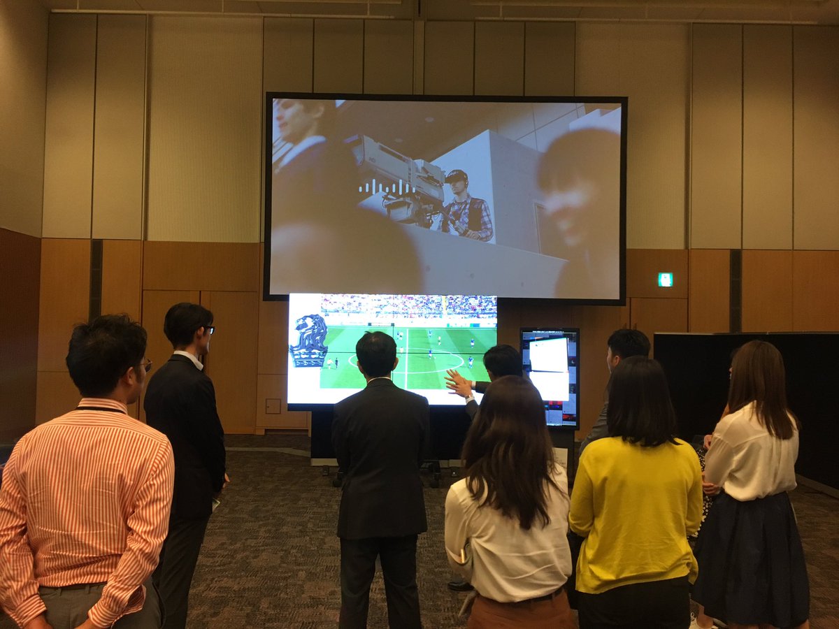 tmtnairan1's tweet image. リアルタイムに映像を切り替えられるサイネージ、大人気です #CiscoVision #今日もシスコ