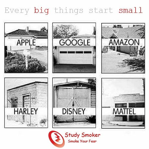 StudySmoker's tweet photo. Big companies all once they were small...
#bigcompany
#startsmall
#studysmoker https://t.co/VUTovO0vsw