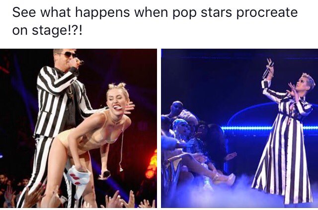 e_dallenbach's tweet photo. Just an observation! #MileyCyrus #KatyPerry #robinthicke #whathasthisworldcometo @BuzzFeed @reddit 😂😂😂 https://t.co/ljz6R3KO8i