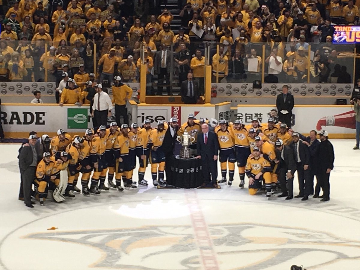 giles_ward's tweet photo. #PredsvsDucks no love for the Anaheim. go home Ducks. Dirty all the way - you are done! https://t.co/X1Ee7hj6mn https://t.co/zyHWAUSGRh