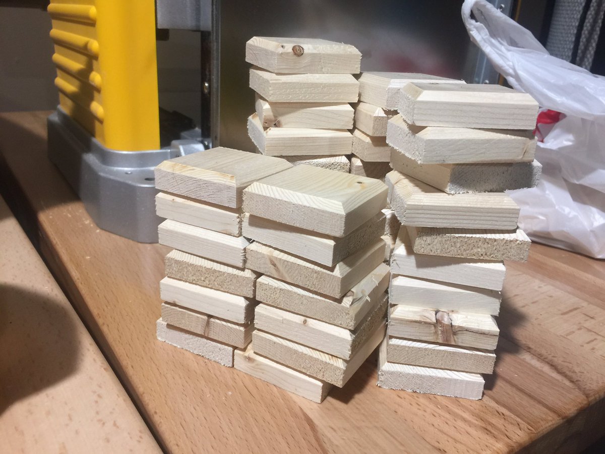 handmadewithash's tweet photo. Next shop project: building a #router table. My wrist != happy after routing the edges of these squares. Only ~70 more to go! ๐ฑ#futurepixels https://t.co/4WOVocjMDd