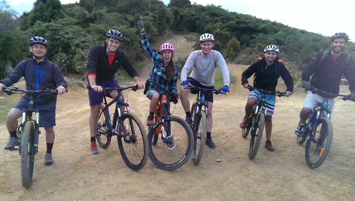 FullCredit's tweet photo. Group 2 #LookSeeWellington MTBers getting more skillz on #MakaraPeak from #JoyrideNZ supplied by #MudCycles - you guys rocked! https://t.co/HNJc1iFNGc
