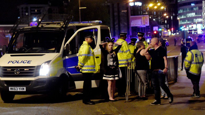 CNN's tweet photo. At least 19 people killed and almost 60 injured in an explosion outside the Manchester Arena. What we know so far: https://t.co/P9m44D7Ptv https://t.co/SGfzMlCwM7