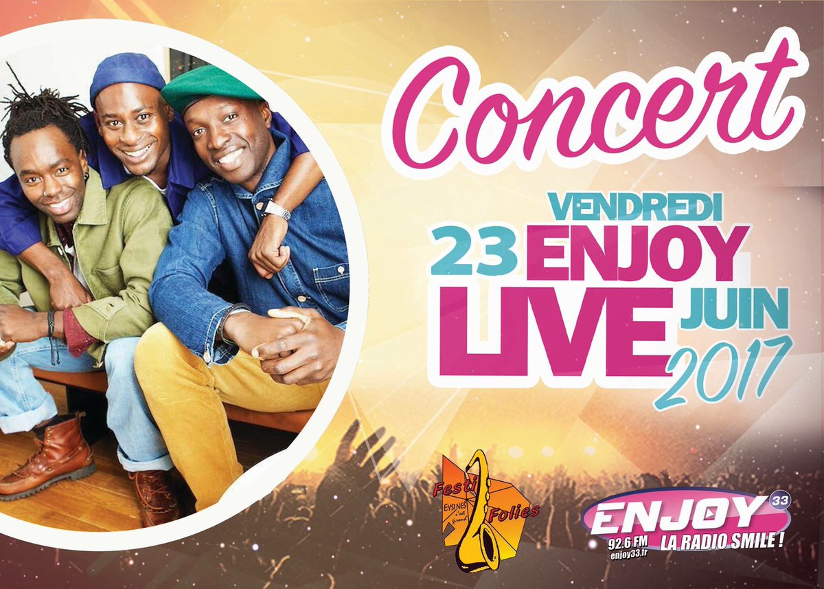 enjoy33radio's tweet photo. .@PresteejMusic sera la le #23Juin ! #Concert #EnjoyLive #Enjoy33 #Eysines #Bordeaux #MontMartre #Presteej https://t.co/nAHxTU16VJ
